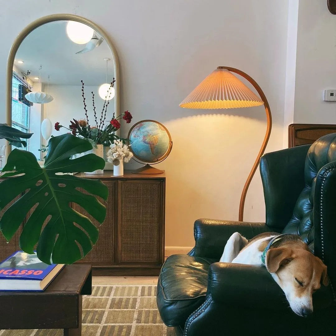 Viaro Wood Floor Lamp - Letslighting