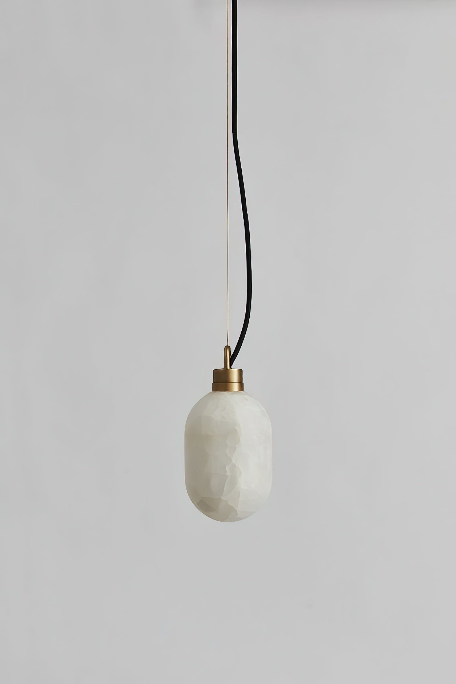 Umbra Modern Minimalist Brass Alabaster Pendant Lamp - Letslighting