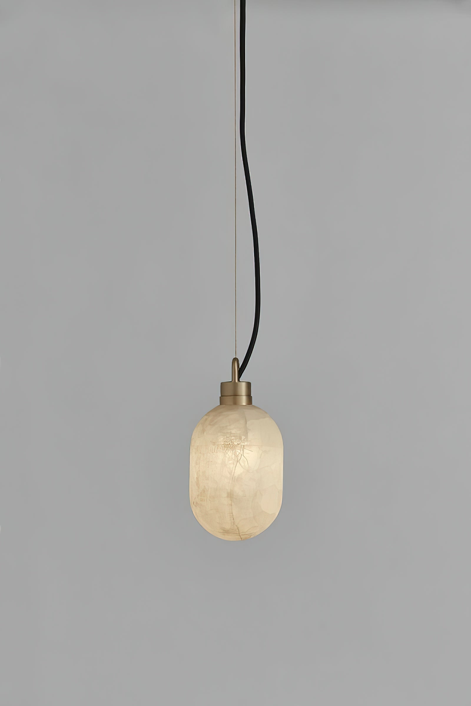 Umbra Modern Minimalist Brass Alabaster Pendant Lamp - Letslighting