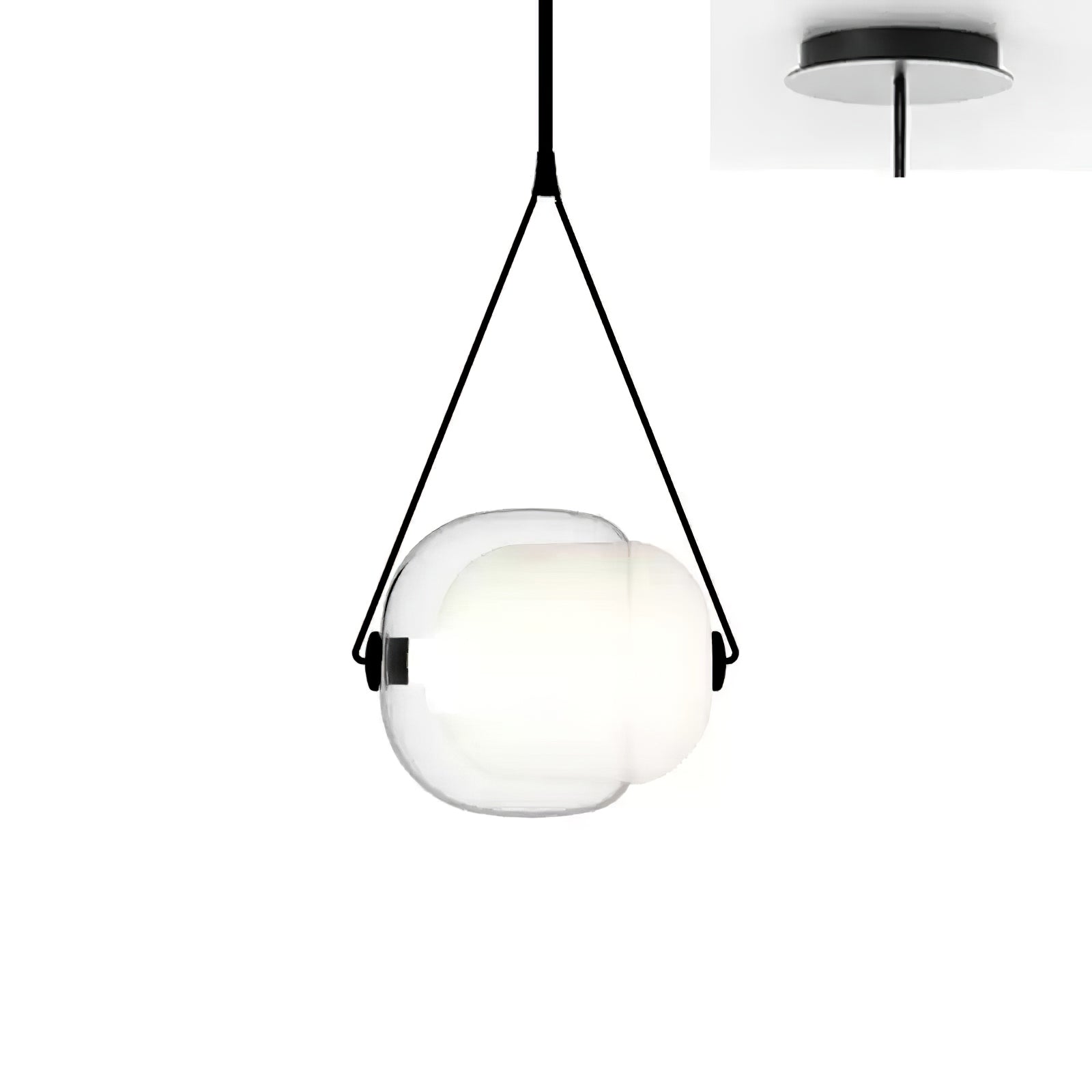 Orba Contemporary Glass Pendant Light - Letslighting