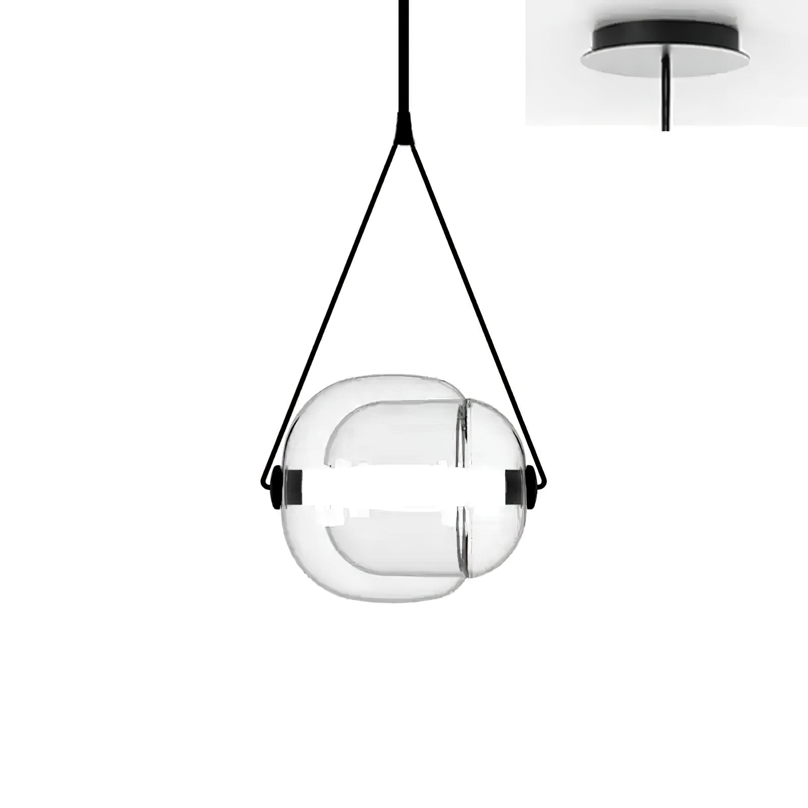 Orba Contemporary Glass Pendant Light - Letslighting