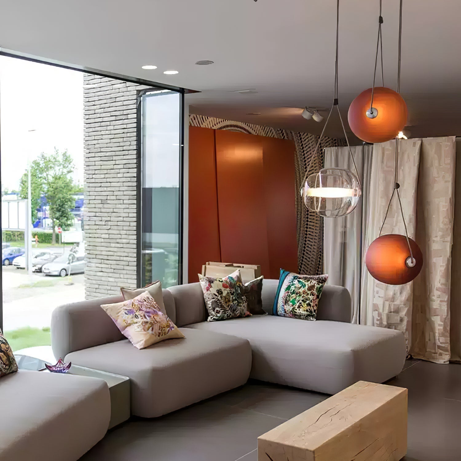 Orba Contemporary Glass Pendant Light - Letslighting
