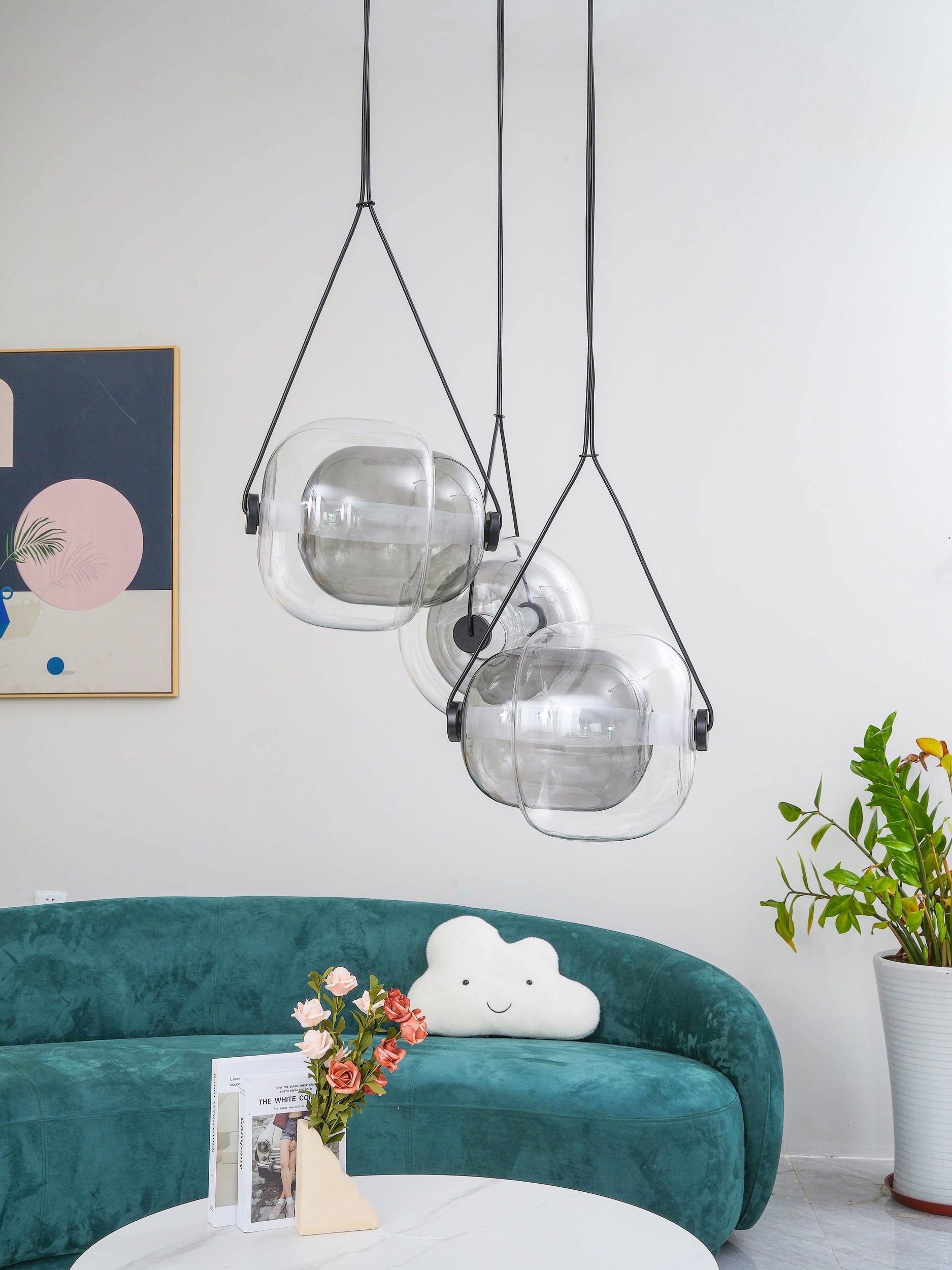 Orba Contemporary Glass Pendant Light - Letslighting