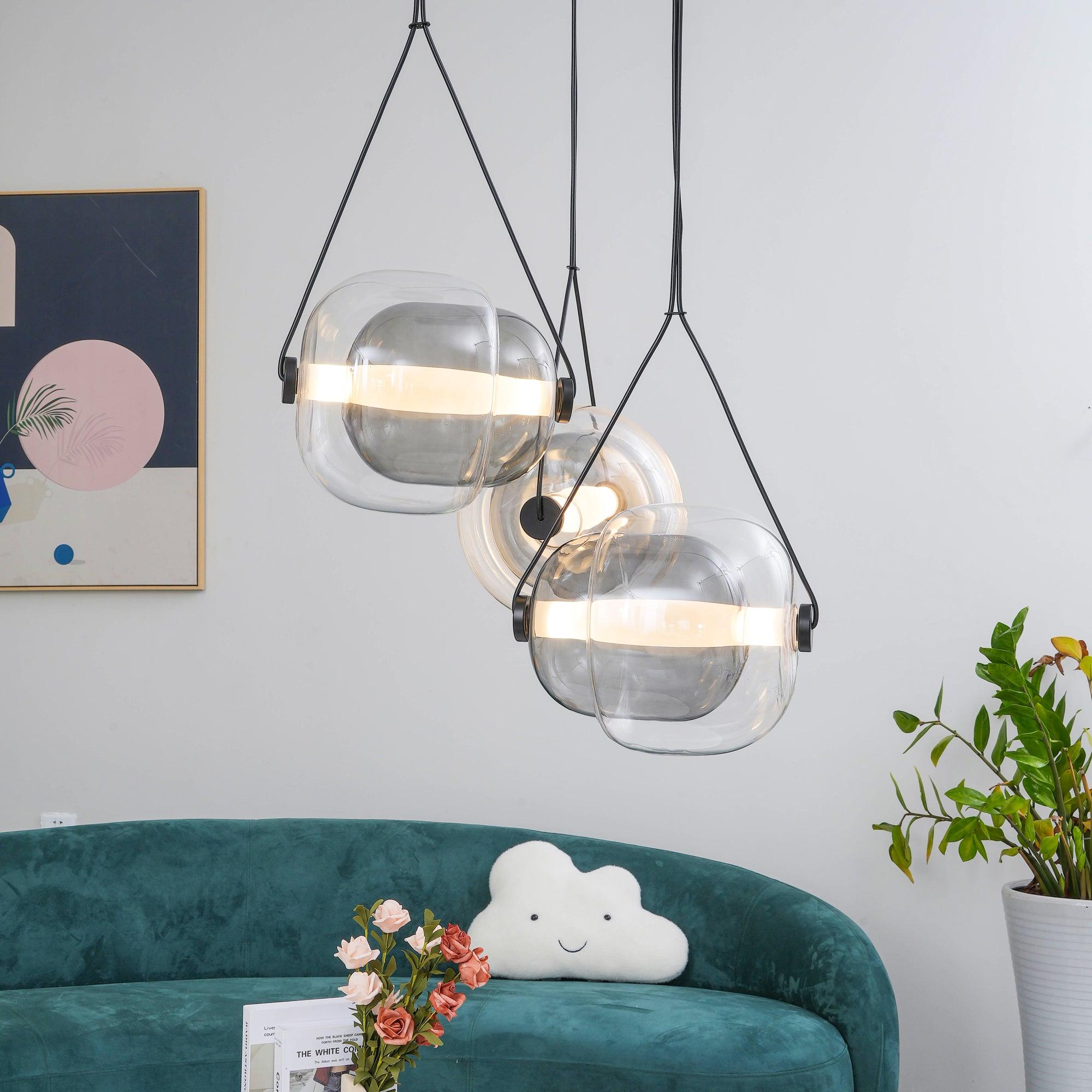 Orba Contemporary Glass Pendant Light - Letslighting