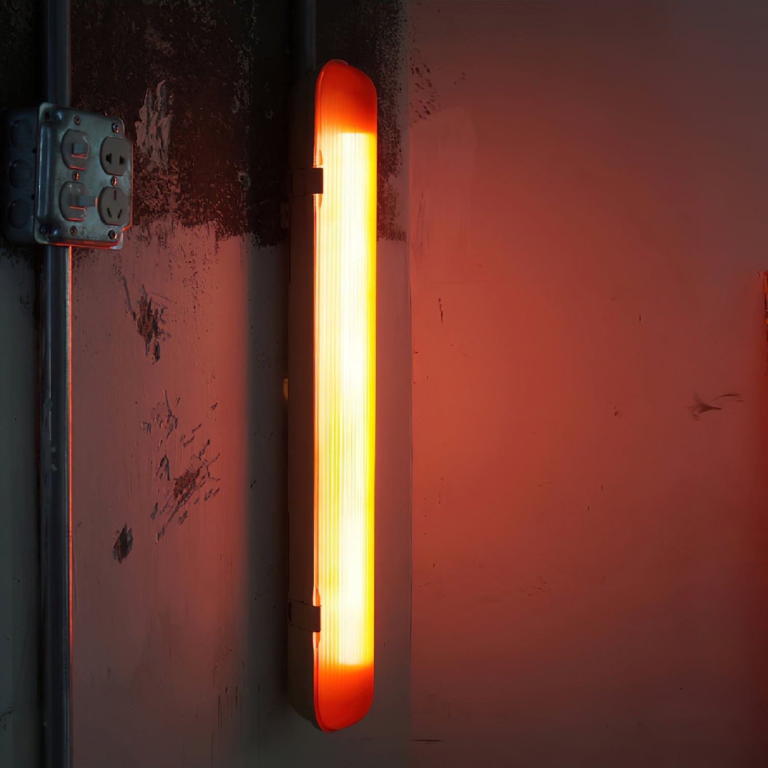 Joy Modern Minimalist Red Plastic Wall Lamp - Letslighting