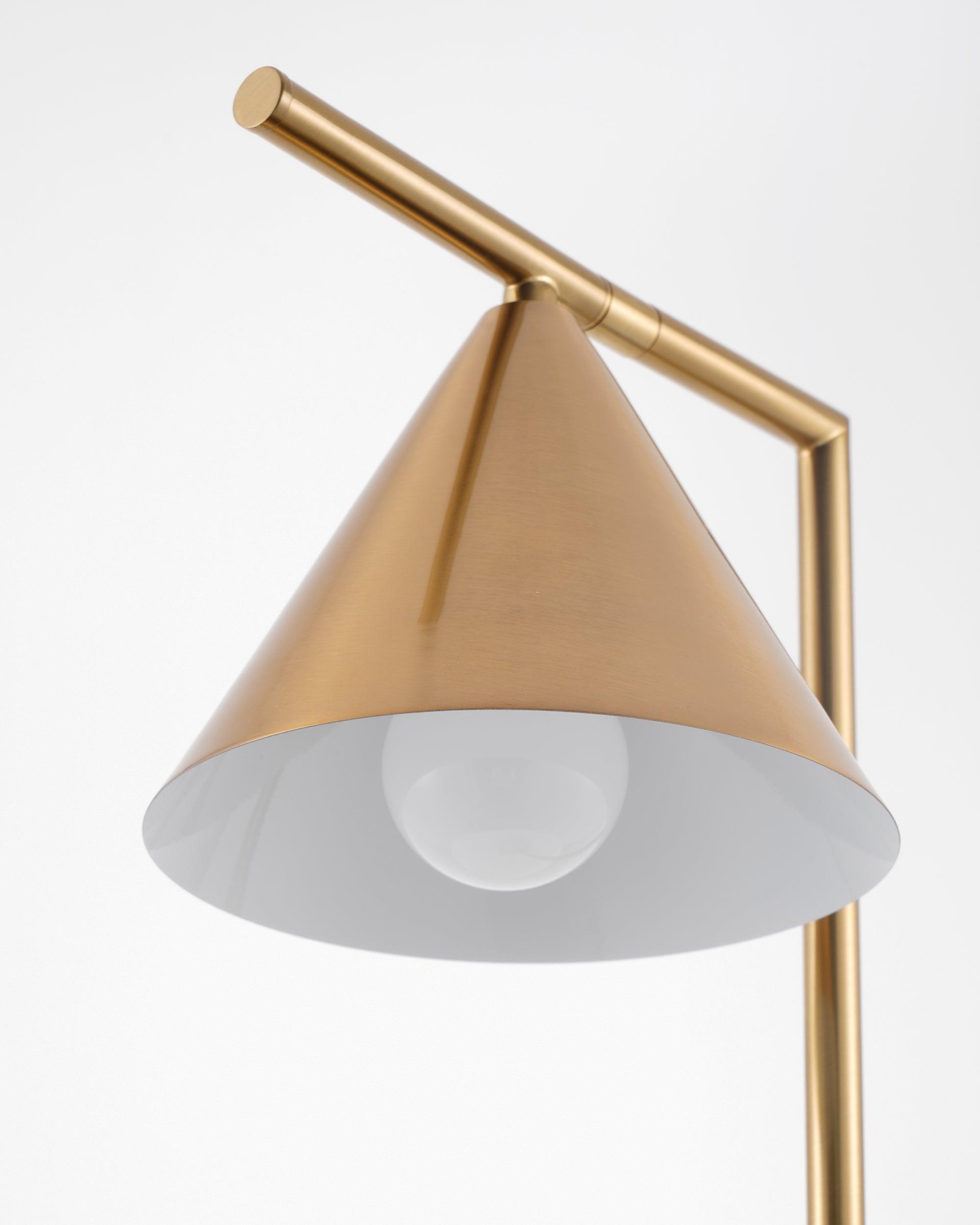 Neliace Marble Industrial Table Lamp - Letslighting