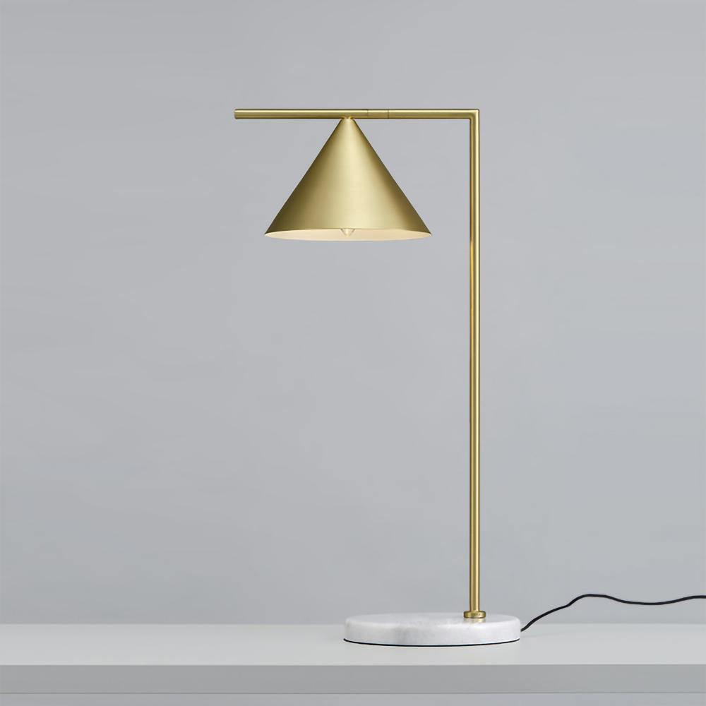 Neliace Marble Industrial Table Lamp - Letslighting