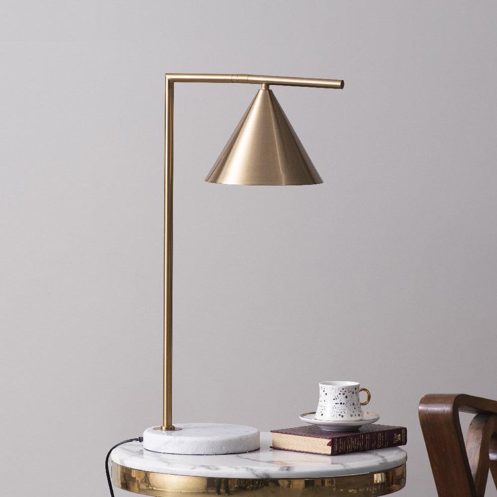 Neliace Marble Industrial Table Lamp - Letslighting