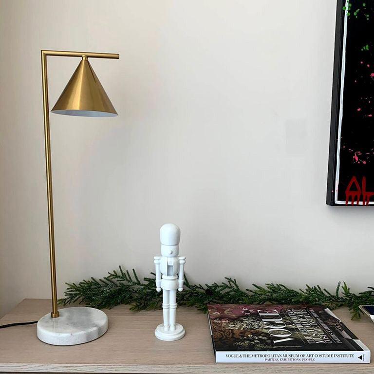 Neliace Marble Industrial Table Lamp - Letslighting