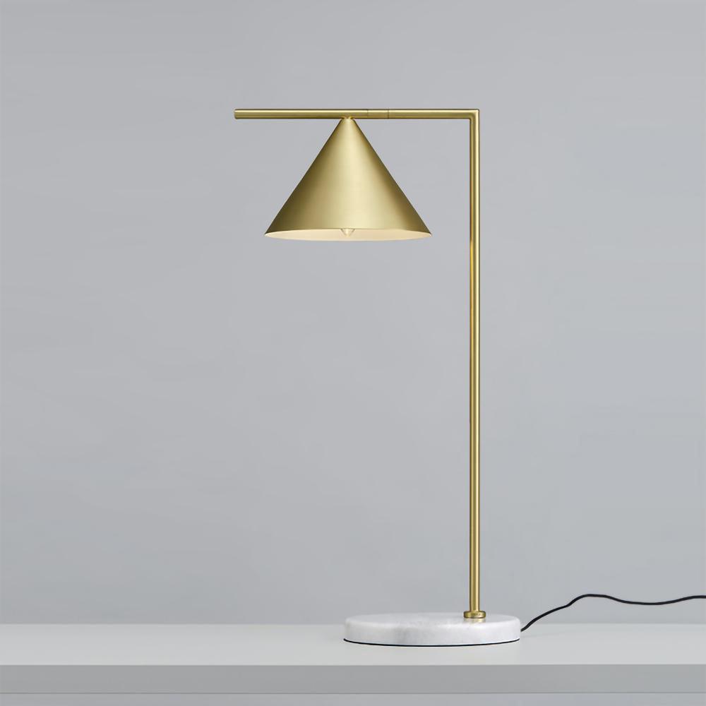 Neliace Marble Industrial Table Lamp - Letslighting
