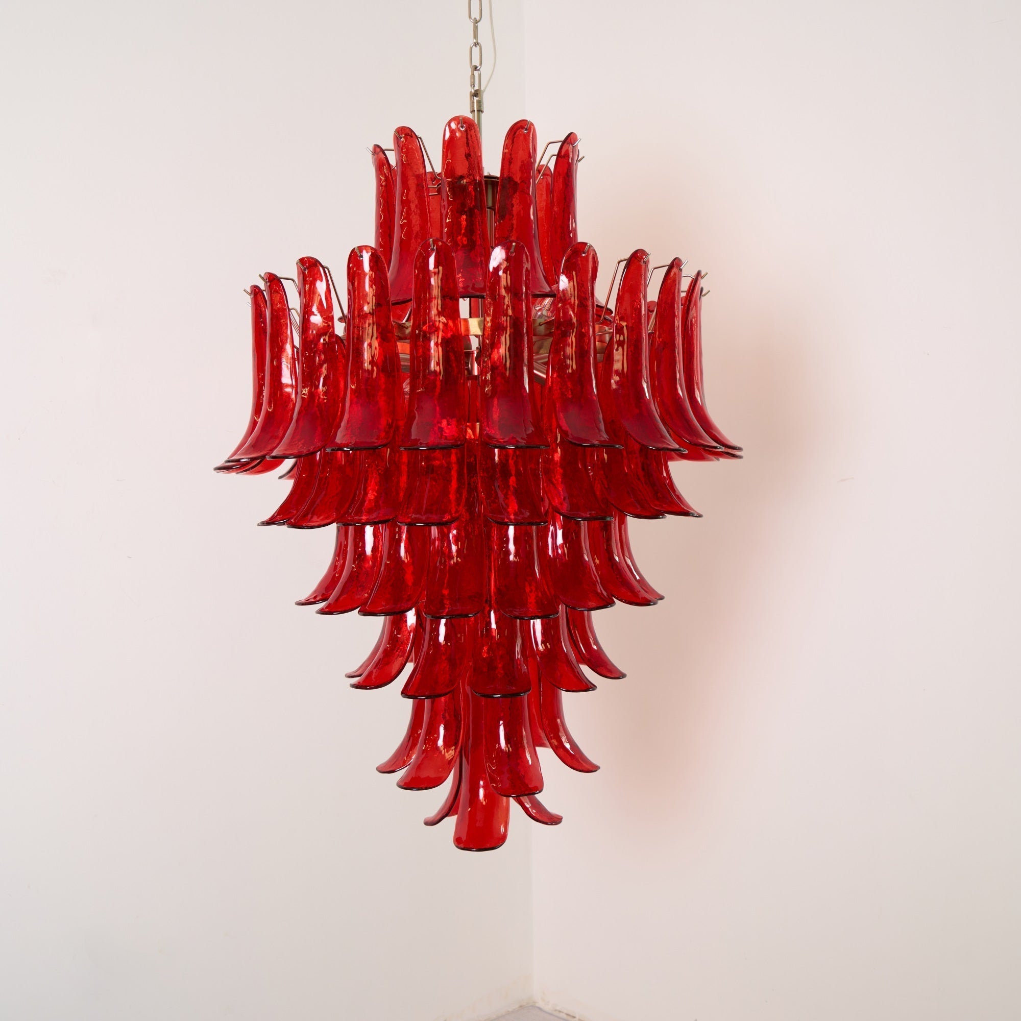 Zinc Postmodern Luxury Petal Glass Chandelier - Letslighting