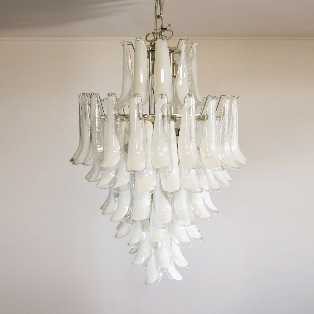 Zinc Postmodern Luxury Petal Glass Chandelier - Letslighting