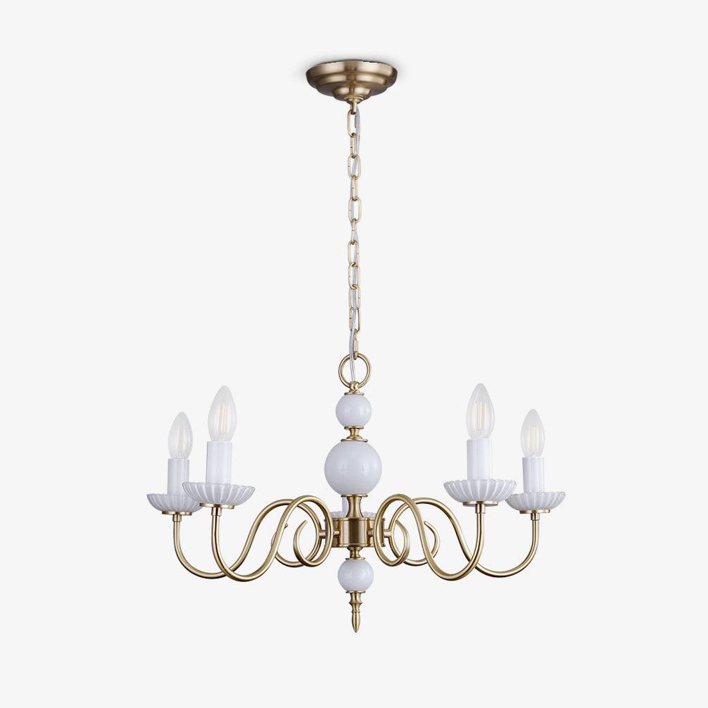 Lustra Chandelier Carlita Gold Modern - Letslighting