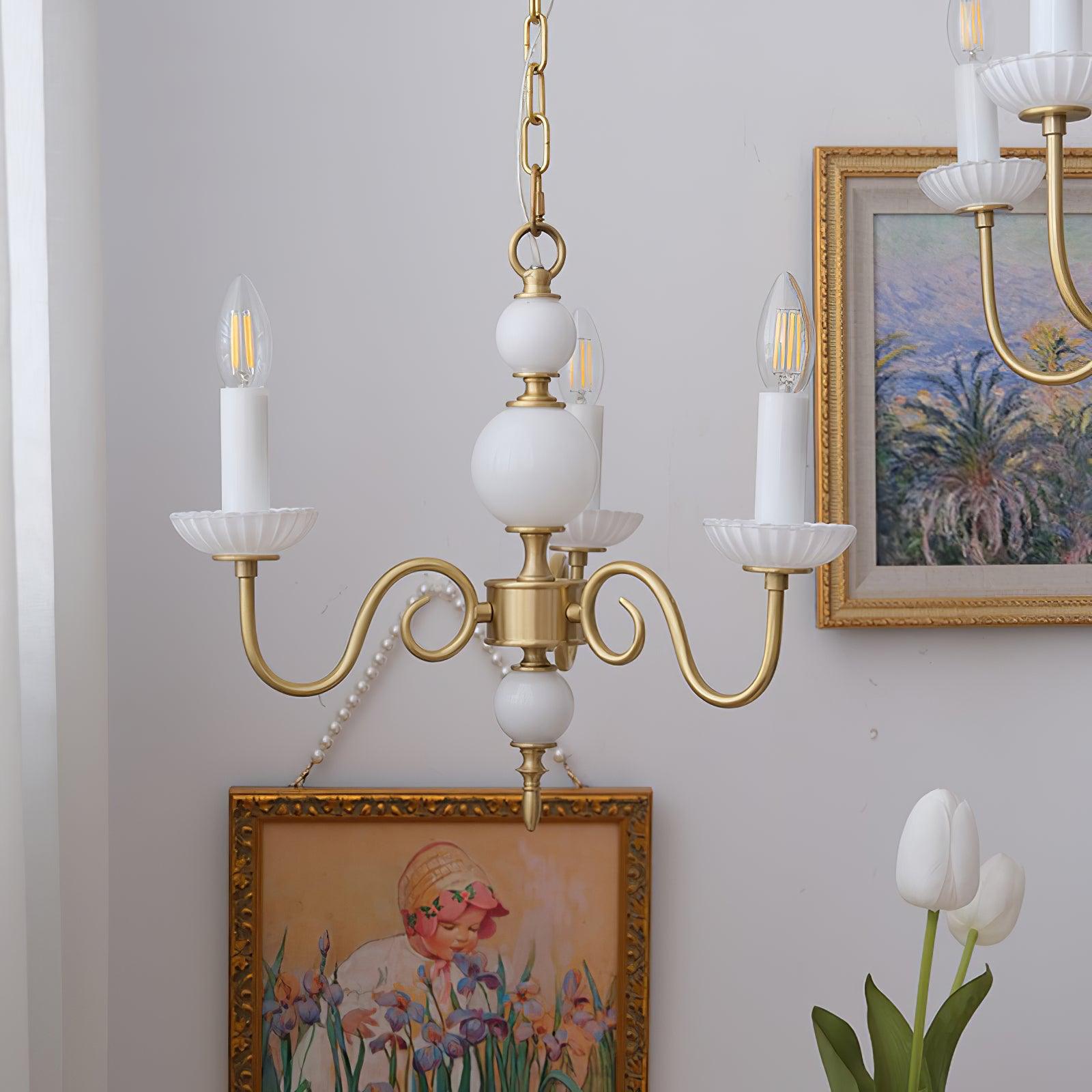 Lustra Chandelier Carlita Gold Modern - Letslighting