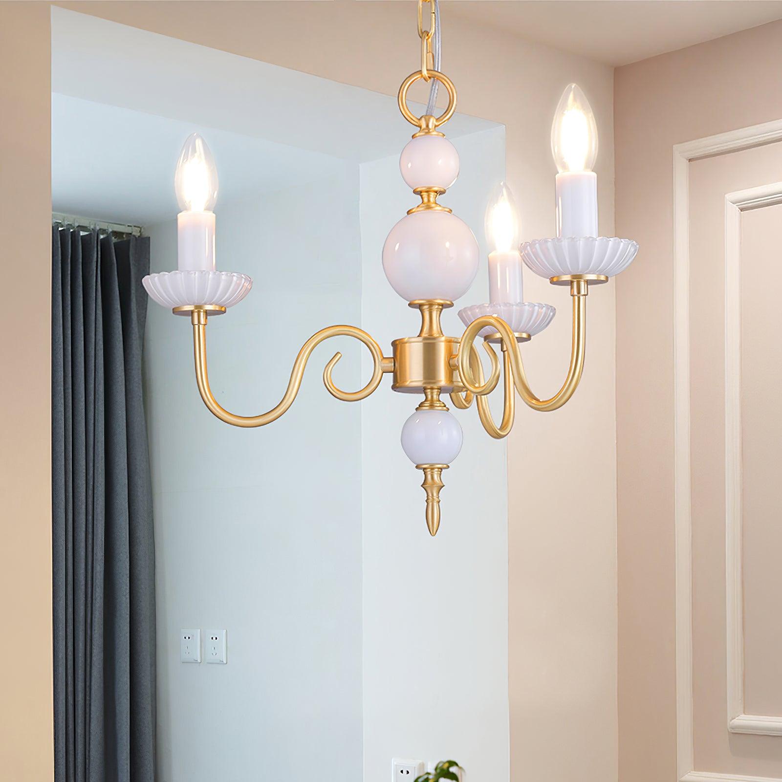 Lustra Chandelier Carlita Gold Modern - Letslighting