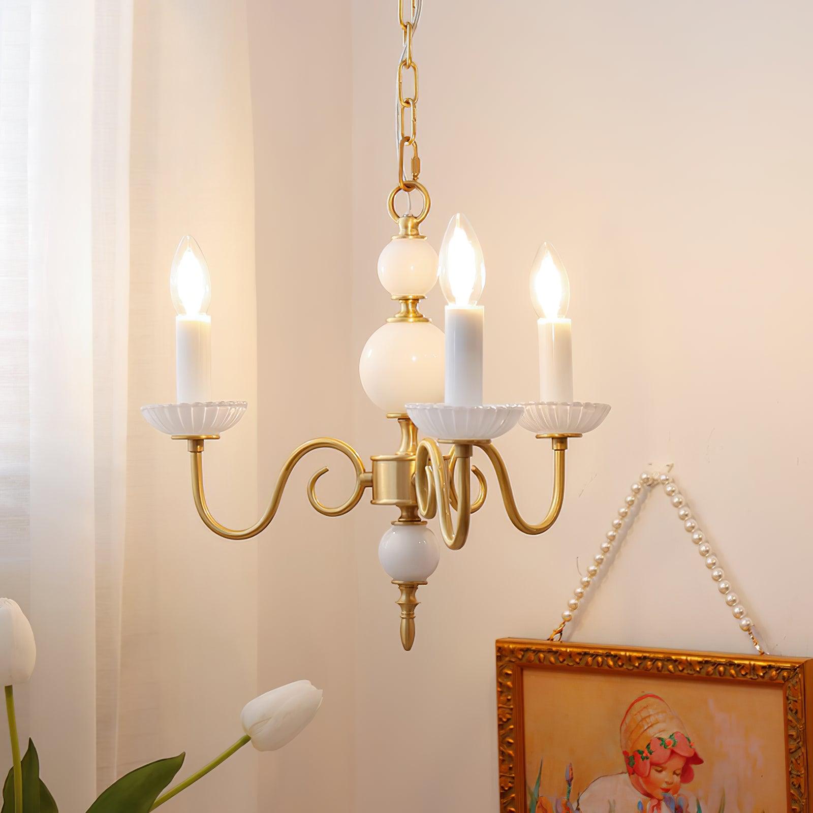 Lustra Chandelier Carlita Gold Modern - Letslighting