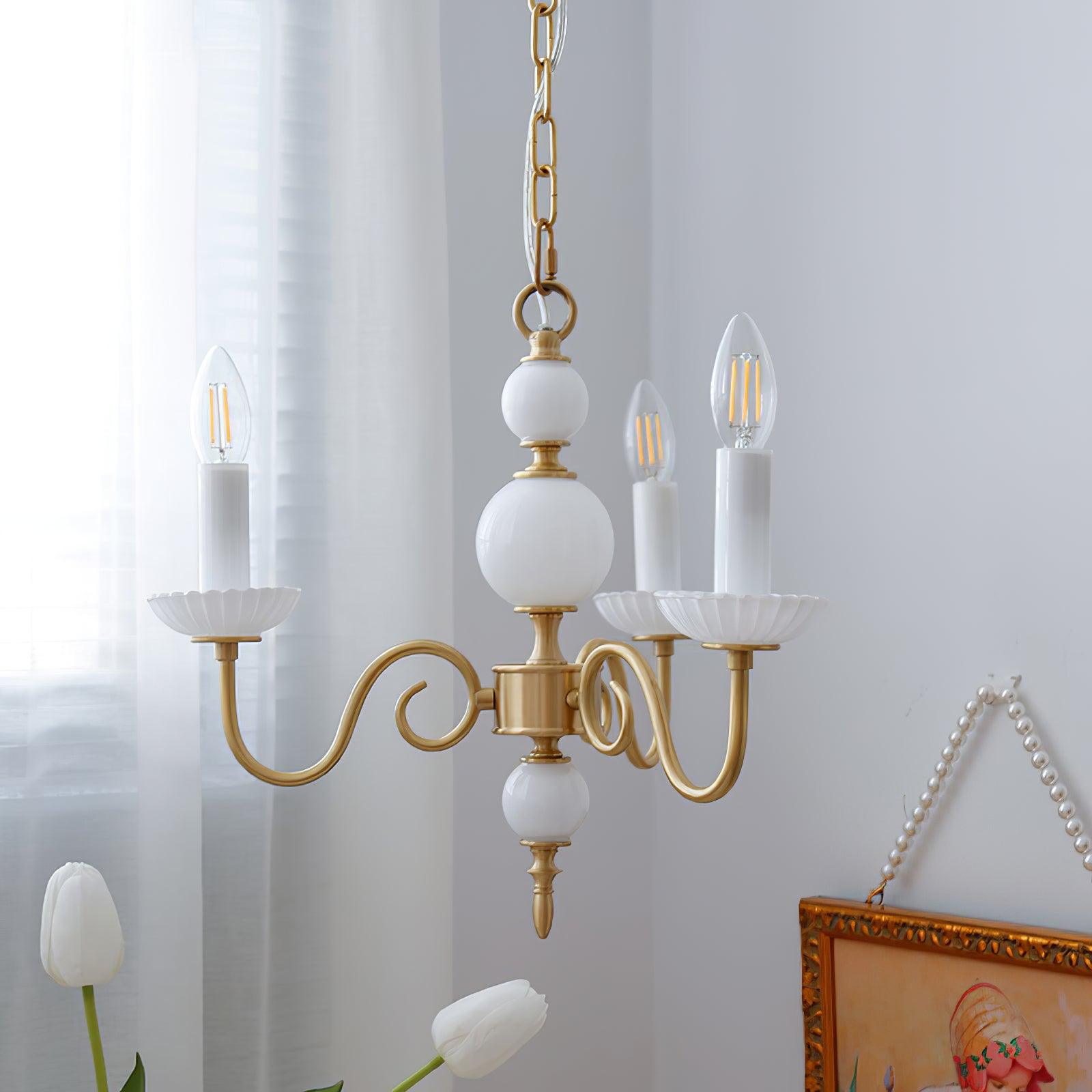 Lustra Chandelier Carlita Gold Modern - Letslighting