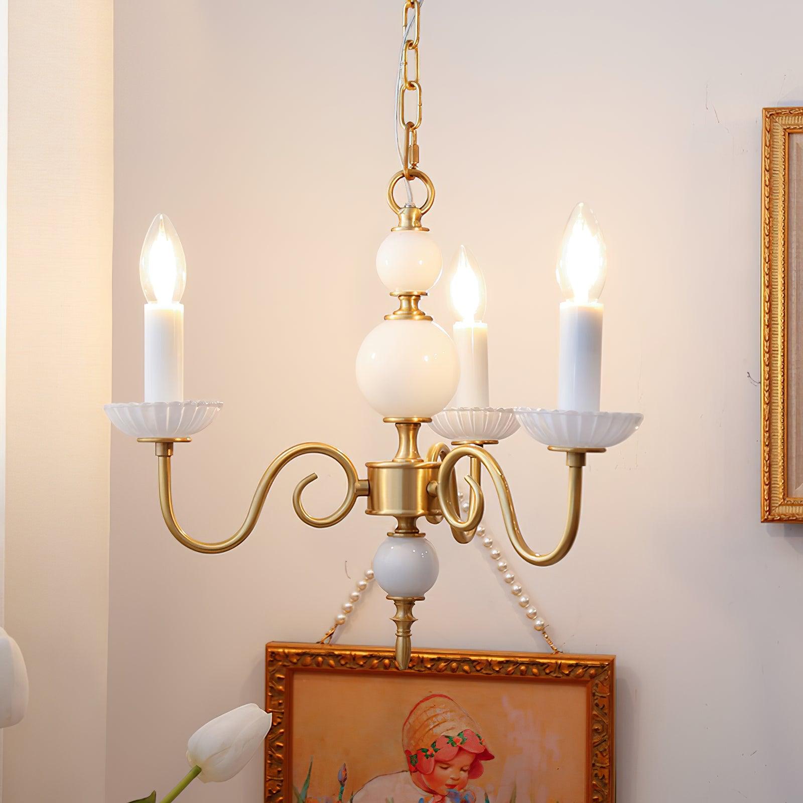 Lustra Chandelier Carlita Gold Modern - Letslighting
