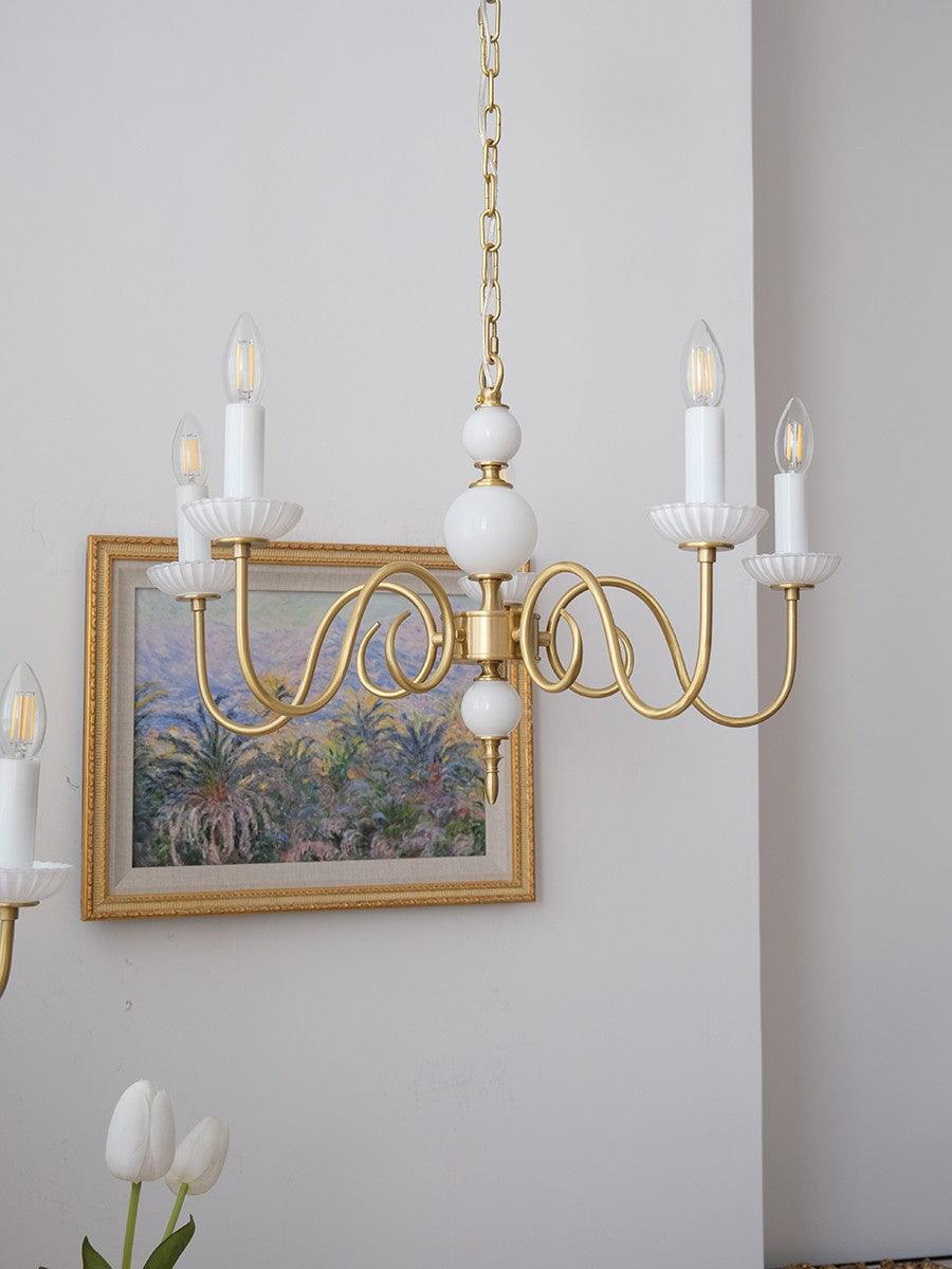 Lustra Chandelier Carlita Gold Modern - Letslighting