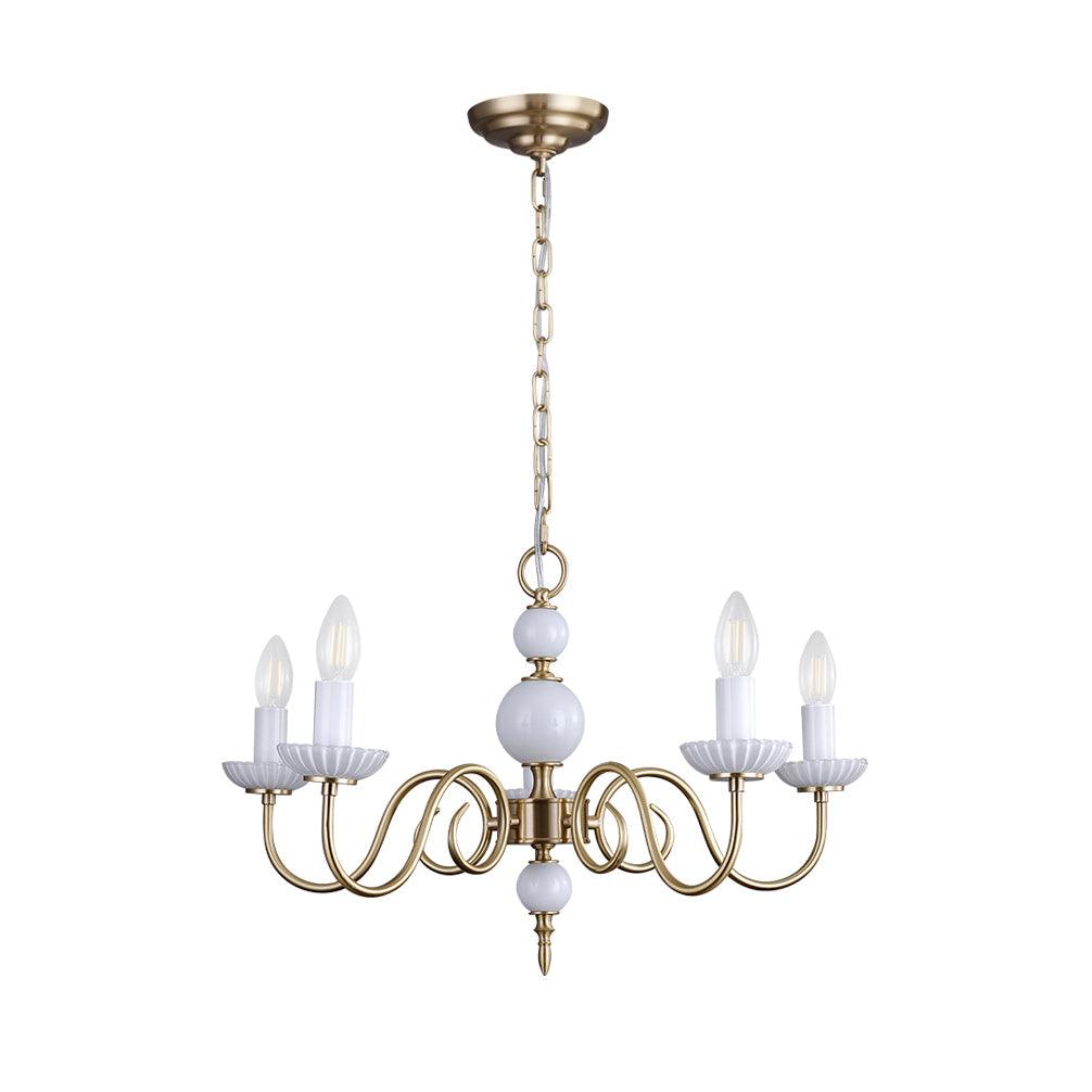 Lustra Chandelier Carlita Gold Modern - Letslighting