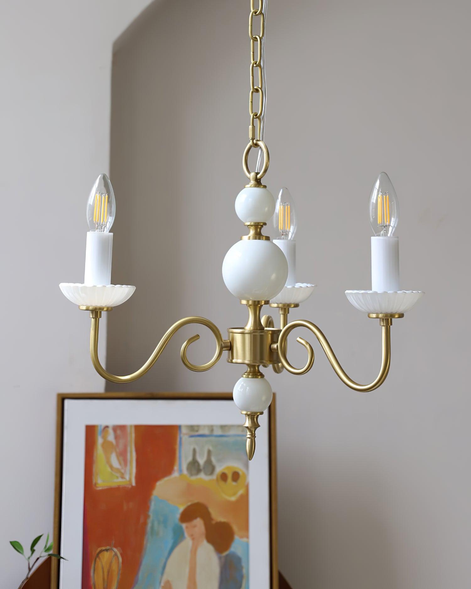Lustra Chandelier Carlita Gold Modern - Letslighting
