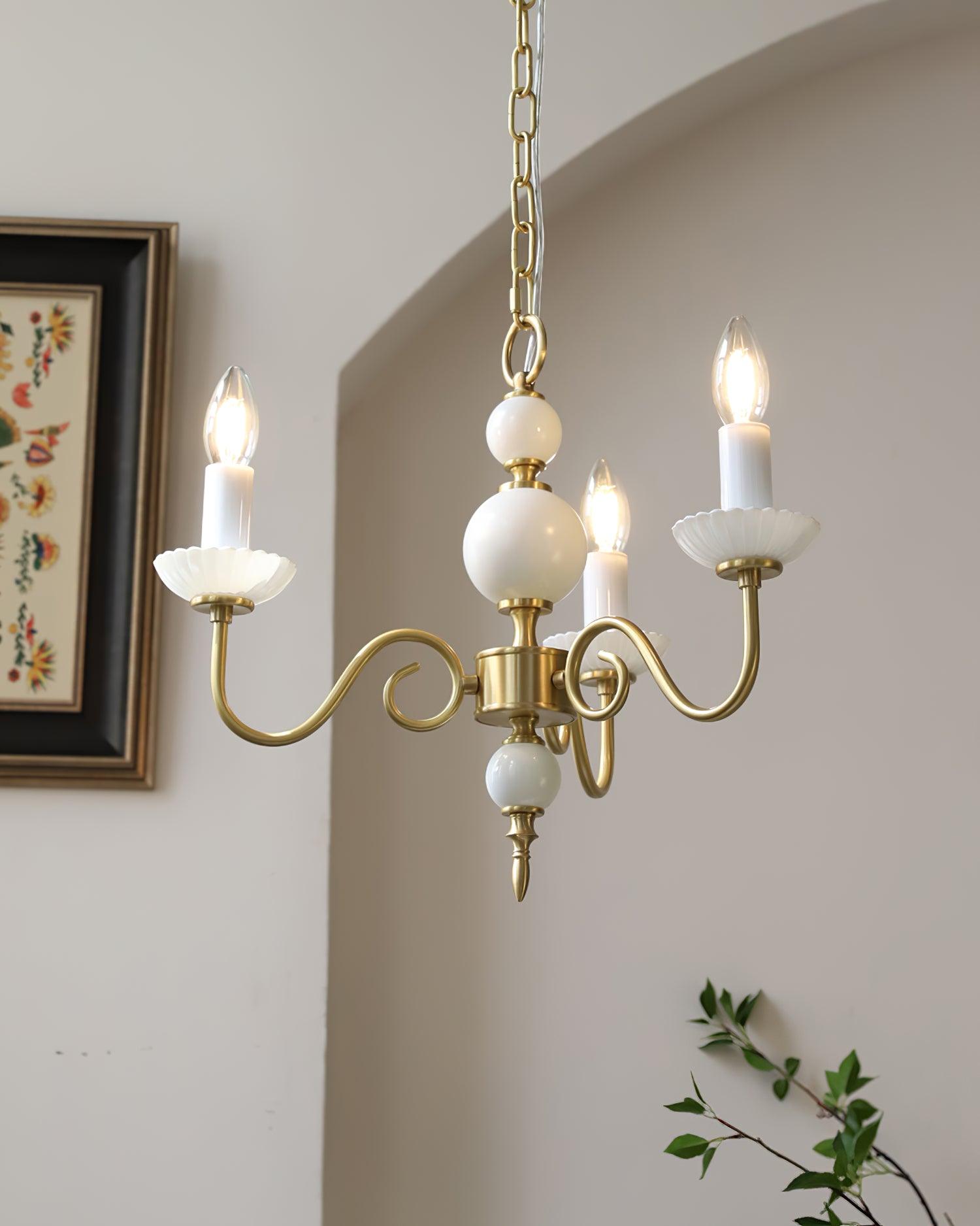 Lustra Chandelier Carlita Gold Modern - Letslighting