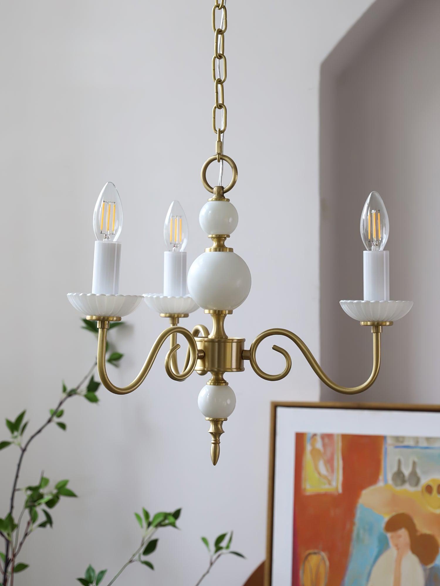 Lustra Chandelier Carlita Gold Modern - Letslighting