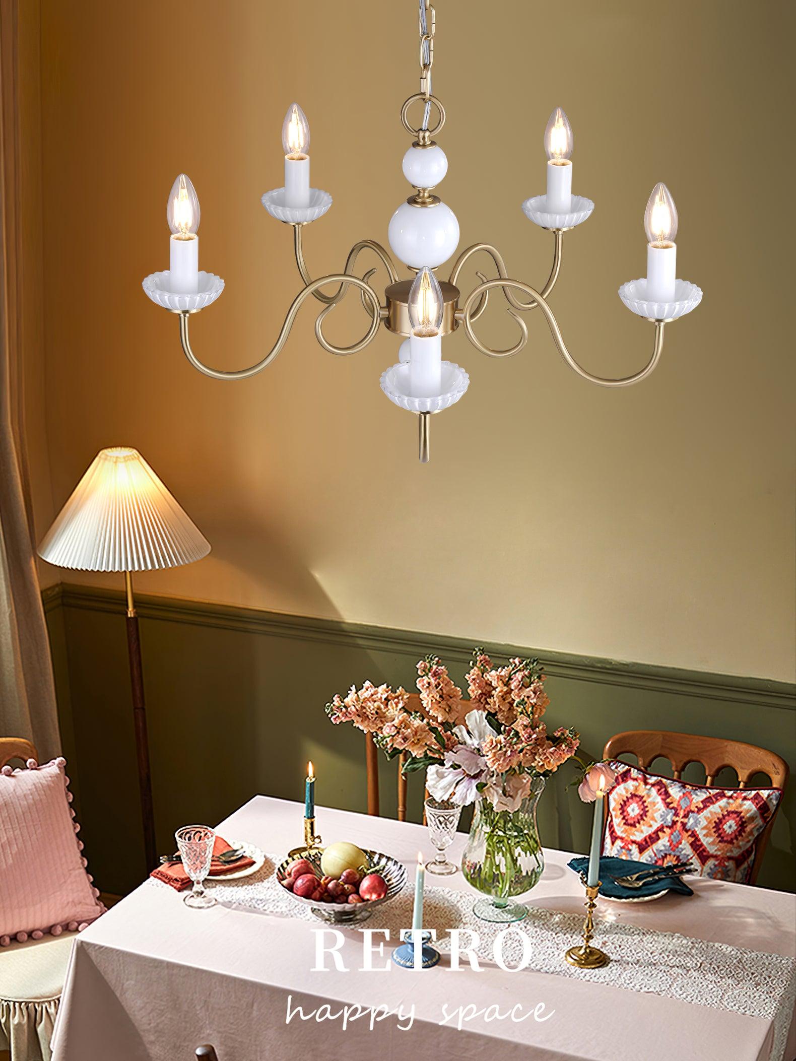 Lustra Chandelier Carlita Gold Modern - Letslighting