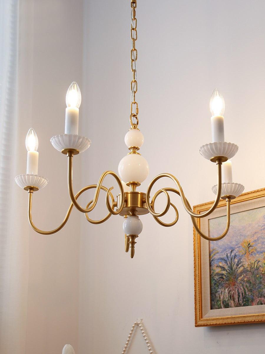 Lustra Chandelier Carlita Gold Modern - Letslighting