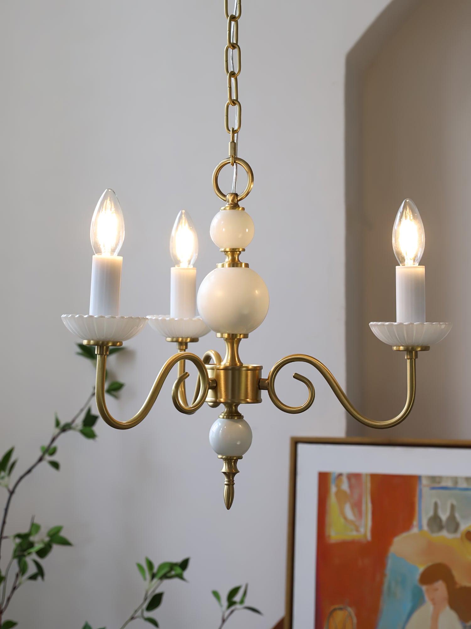 Lustra Chandelier Carlita Gold Modern - Letslighting