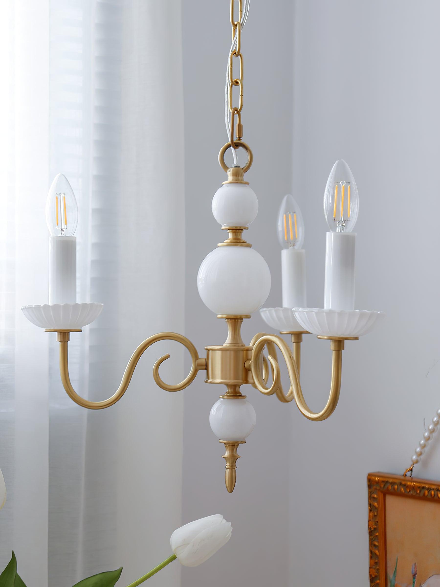 Lustra Chandelier Carlita Gold Modern - Letslighting