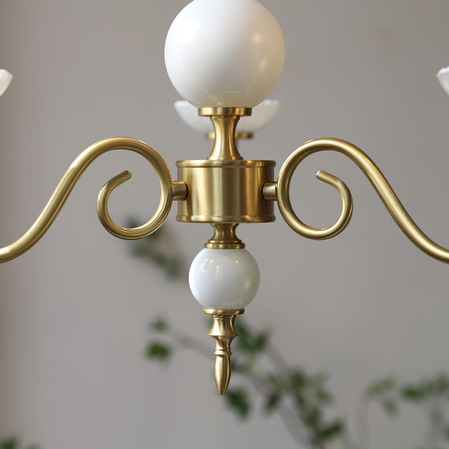 Lustra Chandelier Carlita Gold Modern - Letslighting