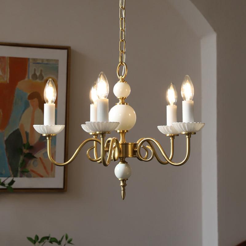 Lustra Chandelier Carlita Gold Modern - Letslighting