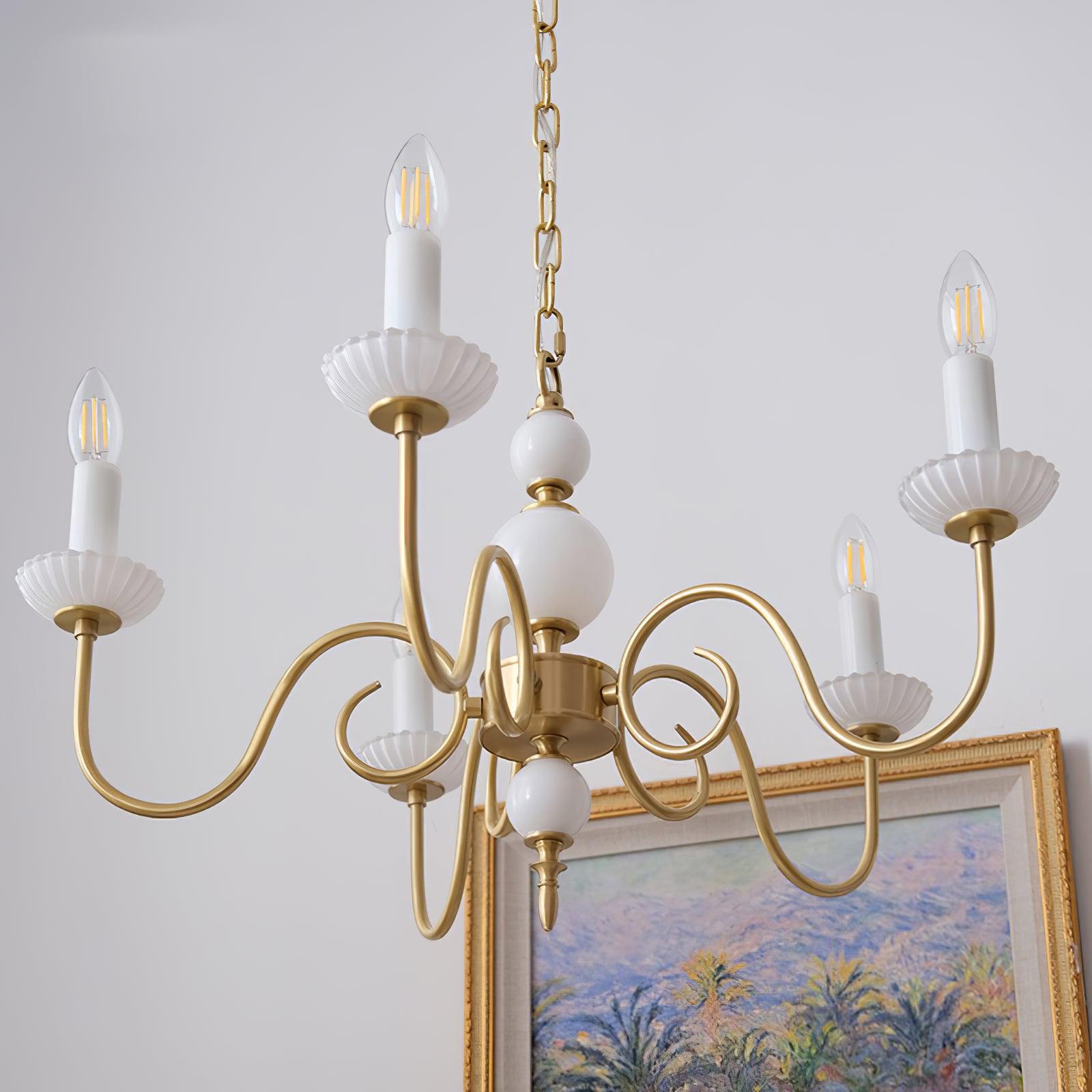 Lustra Chandelier Carlita Gold Modern - Letslighting