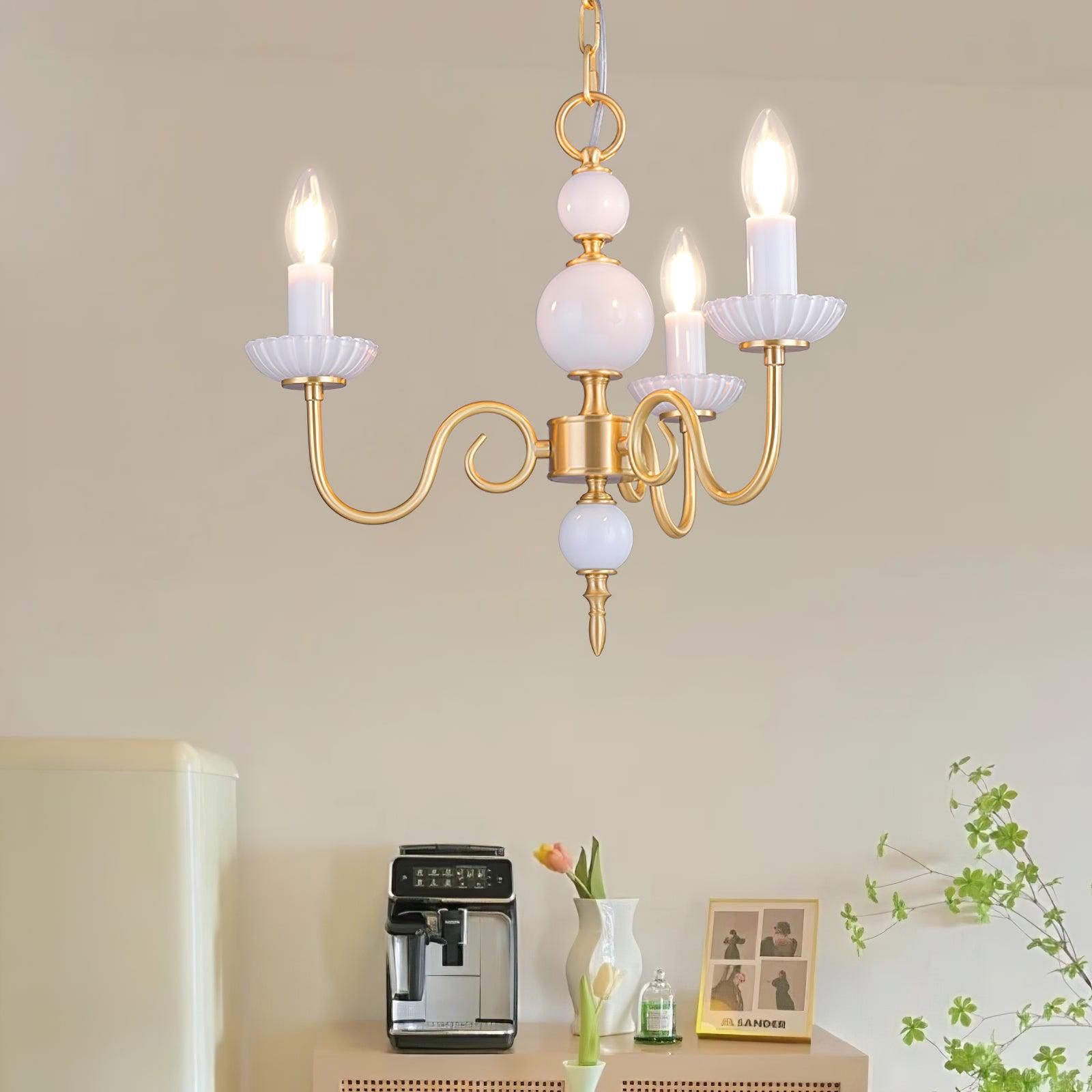 Lustra Chandelier Carlita Gold Modern - Letslighting