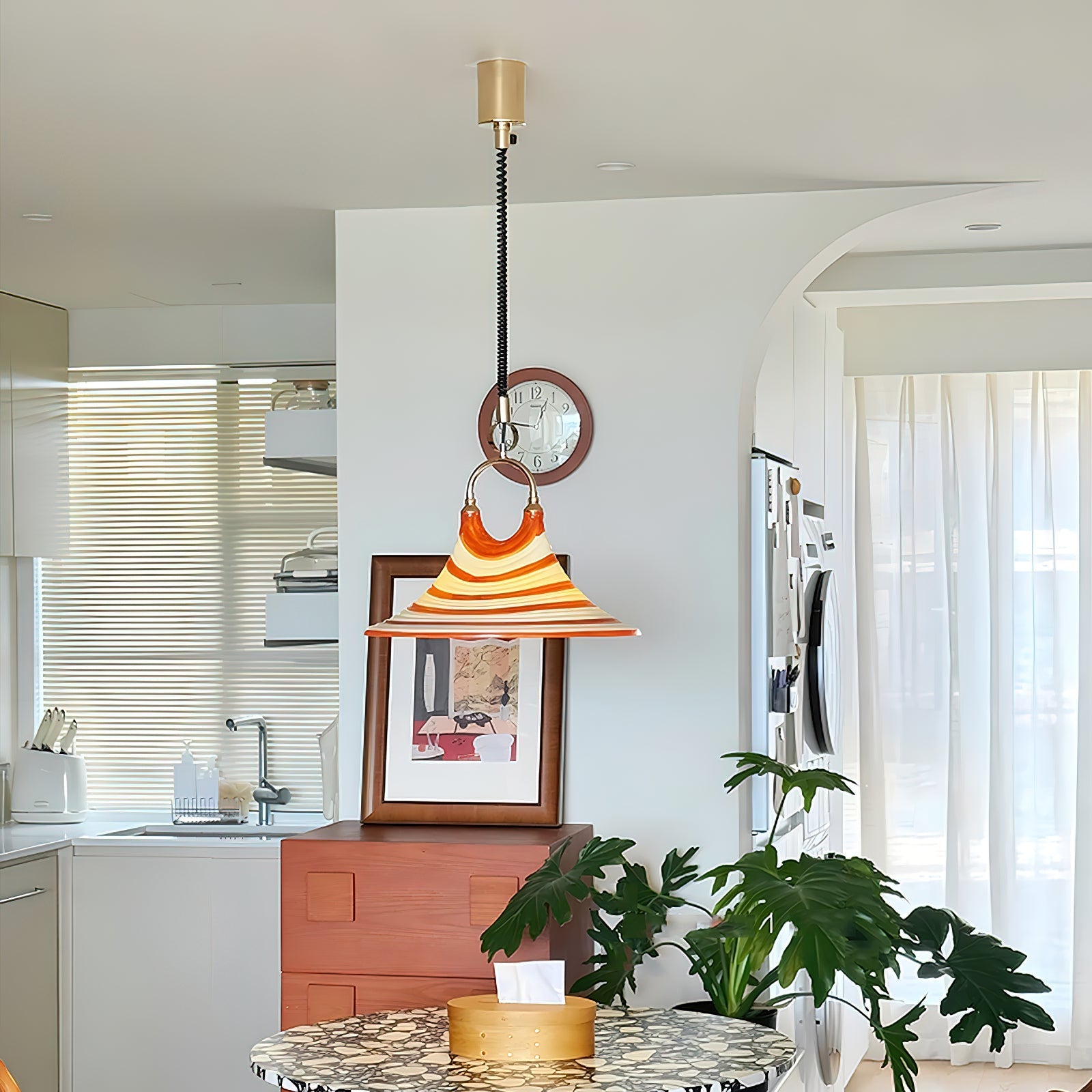 Aria Trumpet Individual Creativity Plastic Pendant Lamp - Letslighting