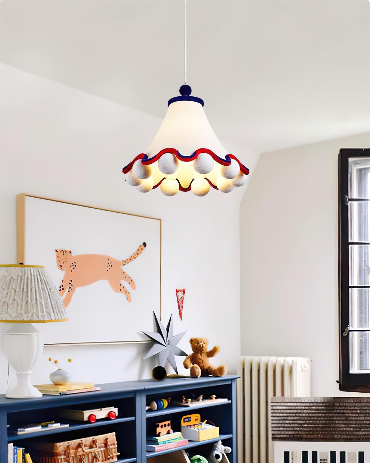 Carniva Pendant Lamp Playful Pom-Pom Trim - Letslighting