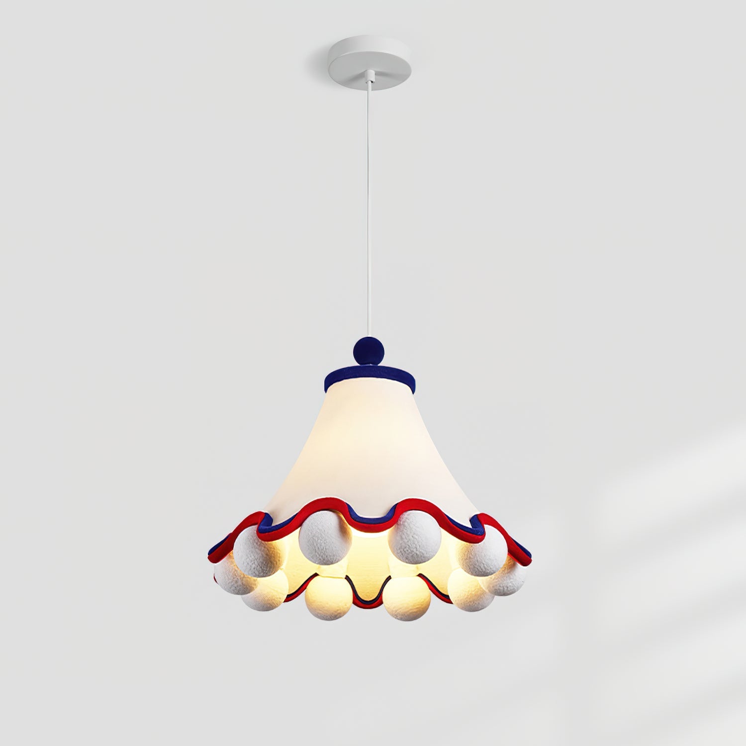 Carniva Pendant Lamp Playful Pom-Pom Trim - Letslighting