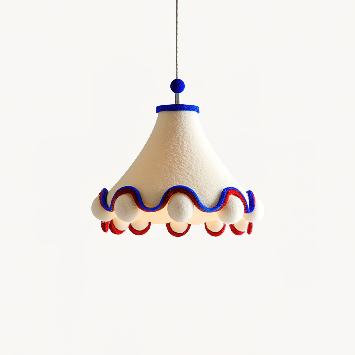 Carniva Pendant Lamp Playful Pom-Pom Trim - Letslighting