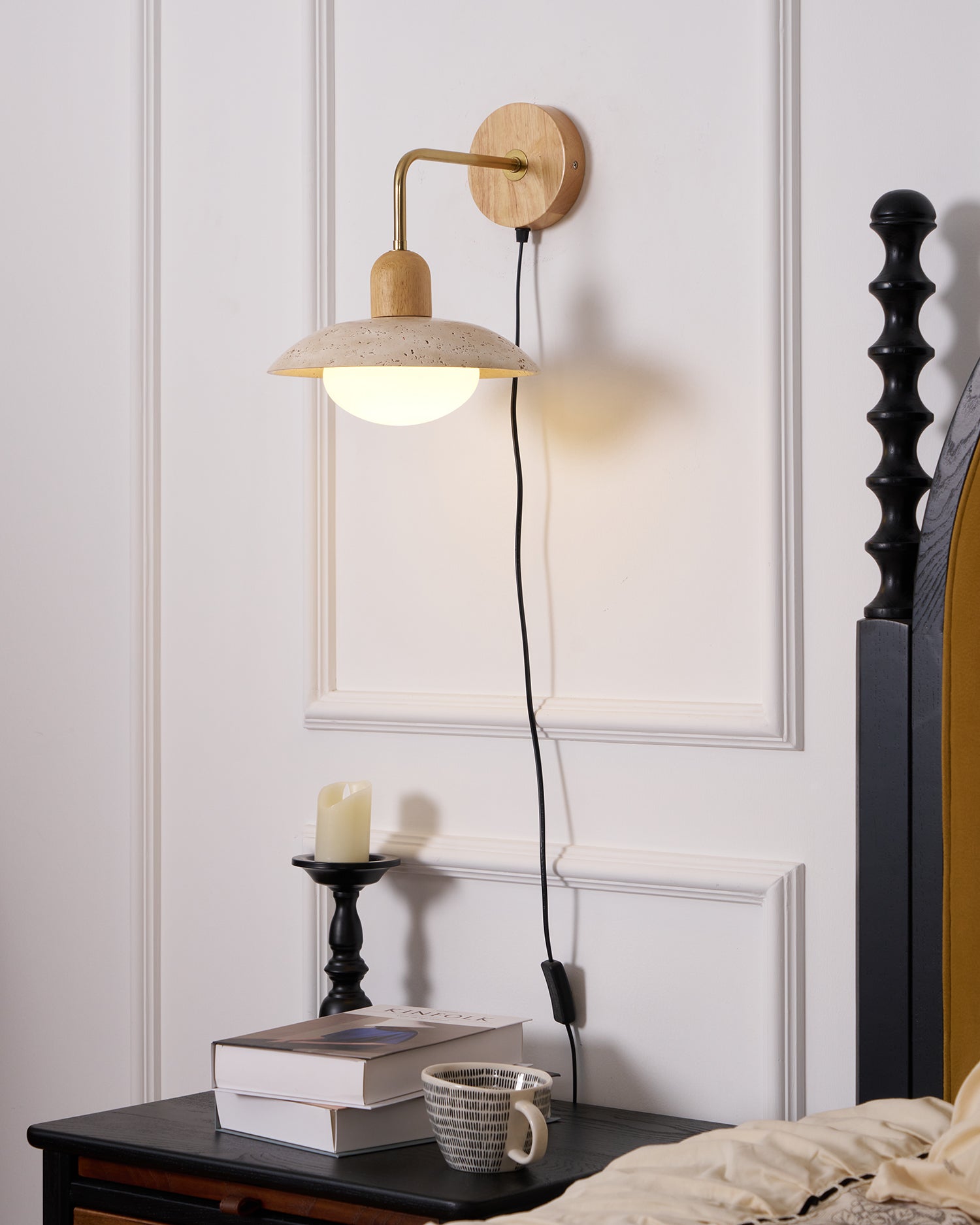 Travelle Travertine Wall Sconce - Letslighting