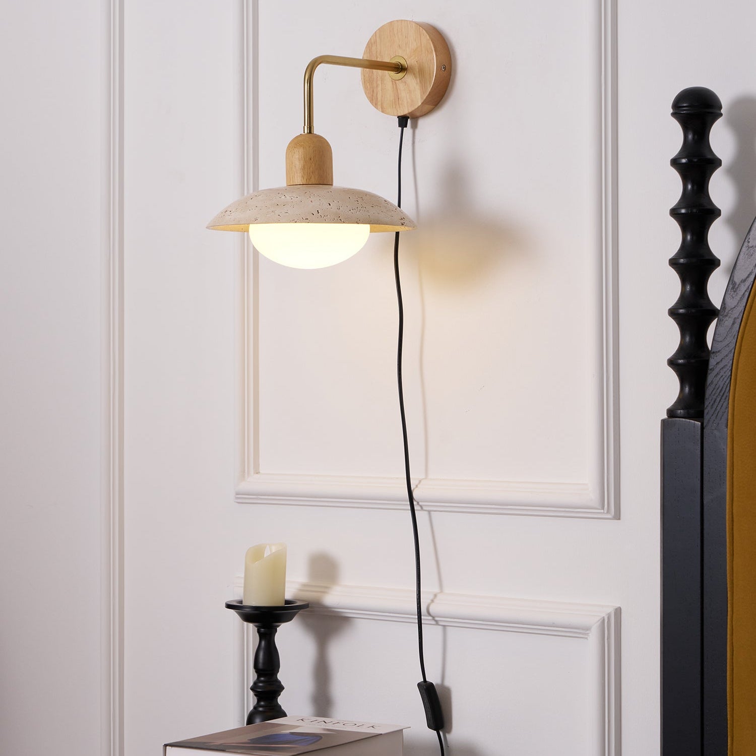 Travelle Travertine Wall Sconce - Letslighting