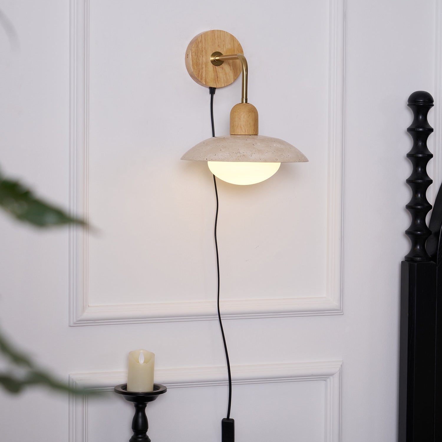 Travelle Travertine Wall Sconce - Letslighting