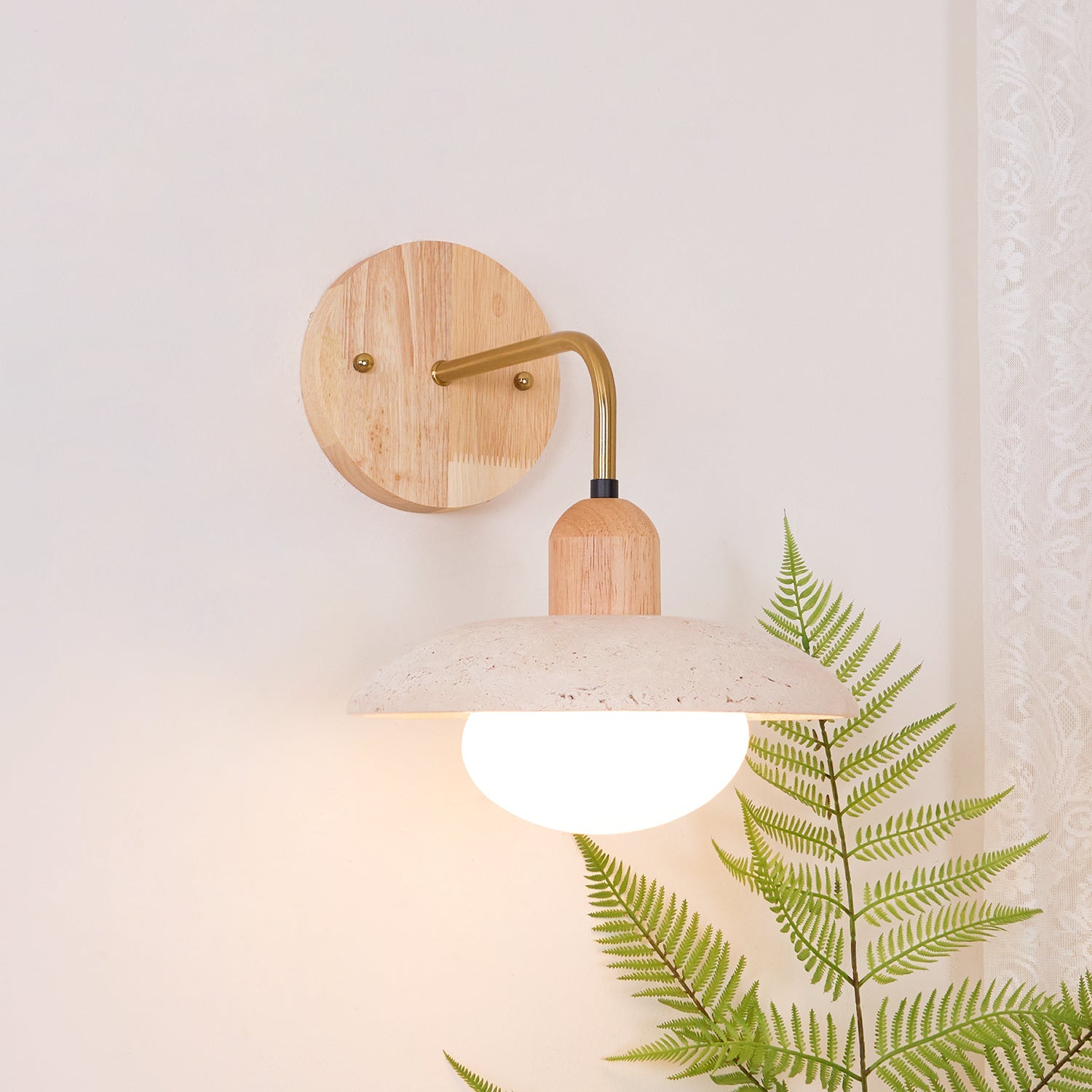 Aria Wall Lamp Vintage Travertine - Letslighting