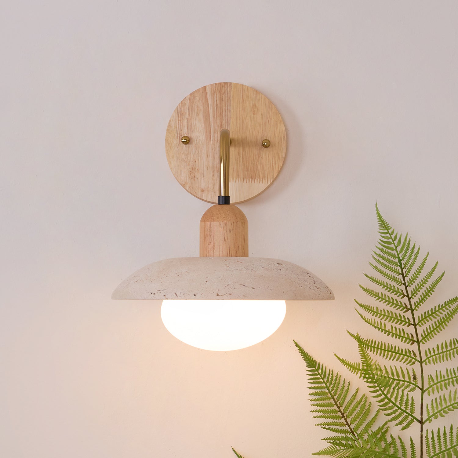 Aria Wall Lamp Vintage Travertine - Letslighting