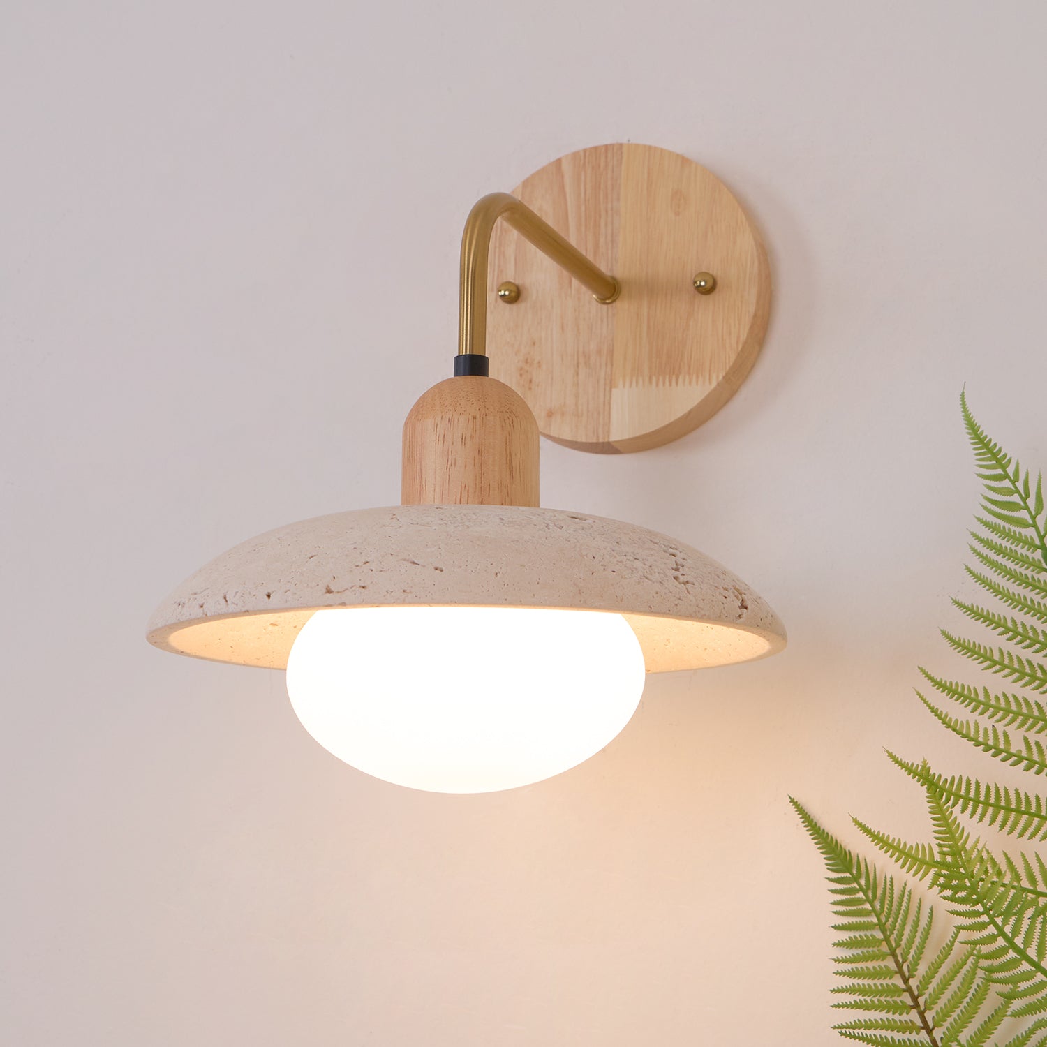 Aria Wall Lamp Vintage Travertine - Letslighting