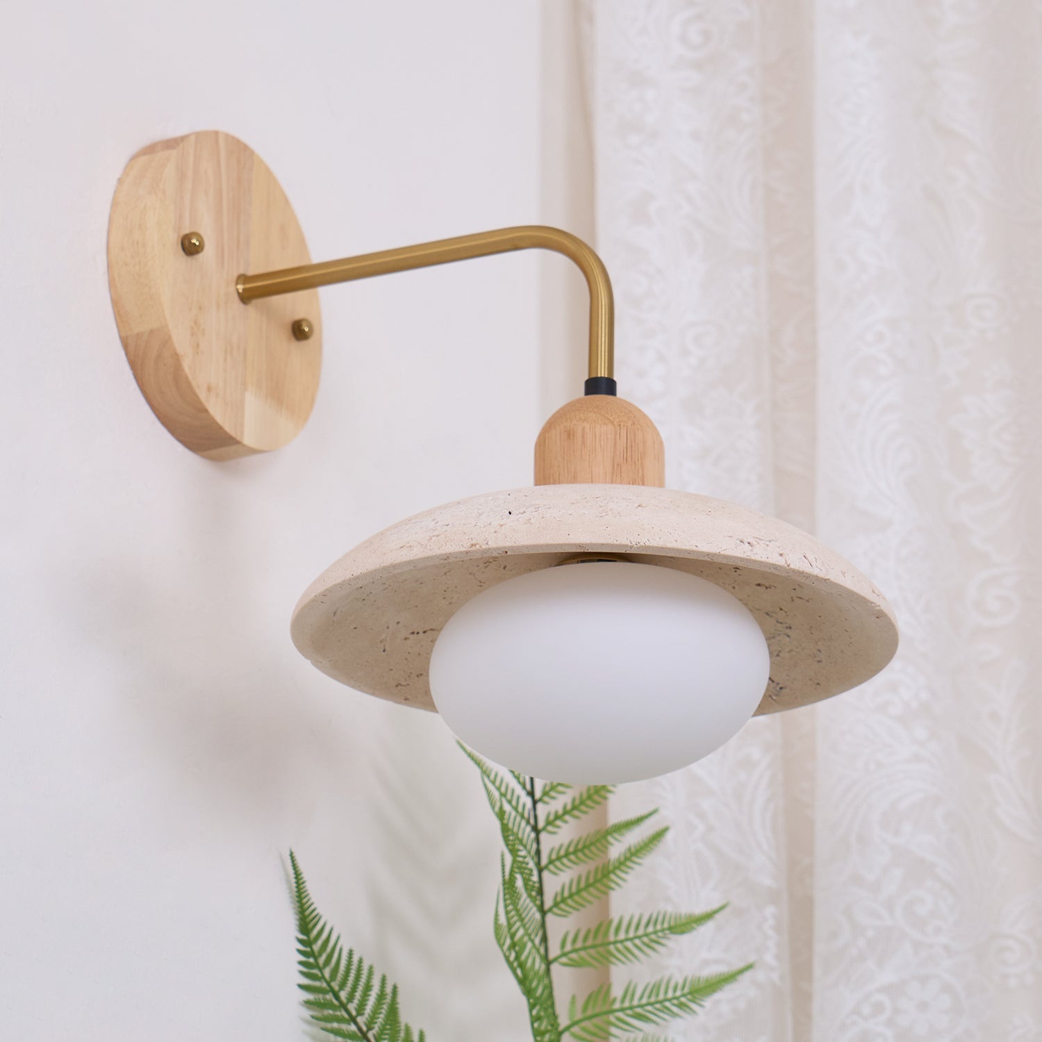 Aria Wall Lamp Vintage Travertine - Letslighting