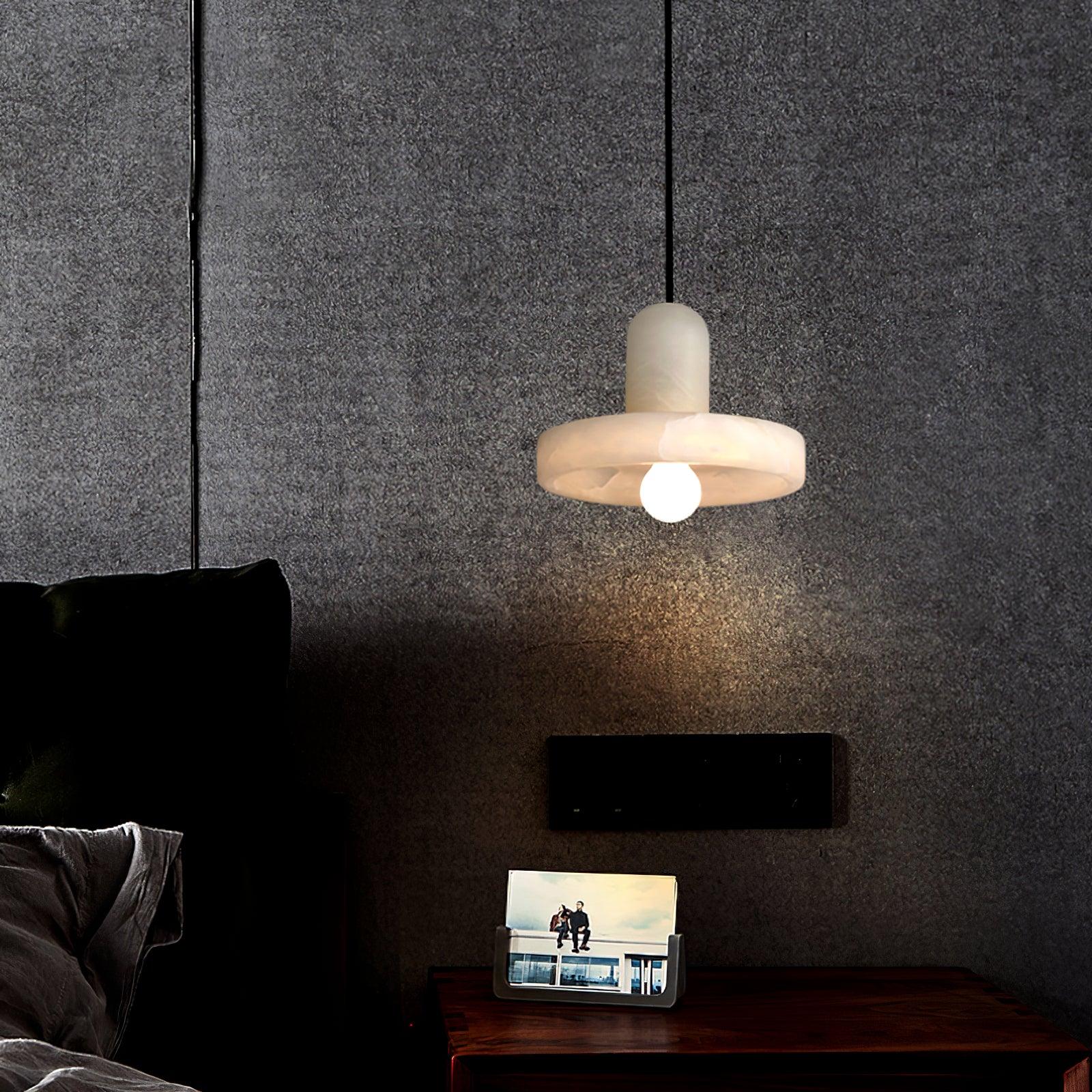 Ritta Pendant Lamp White Alabaster Vintage - Letslighting