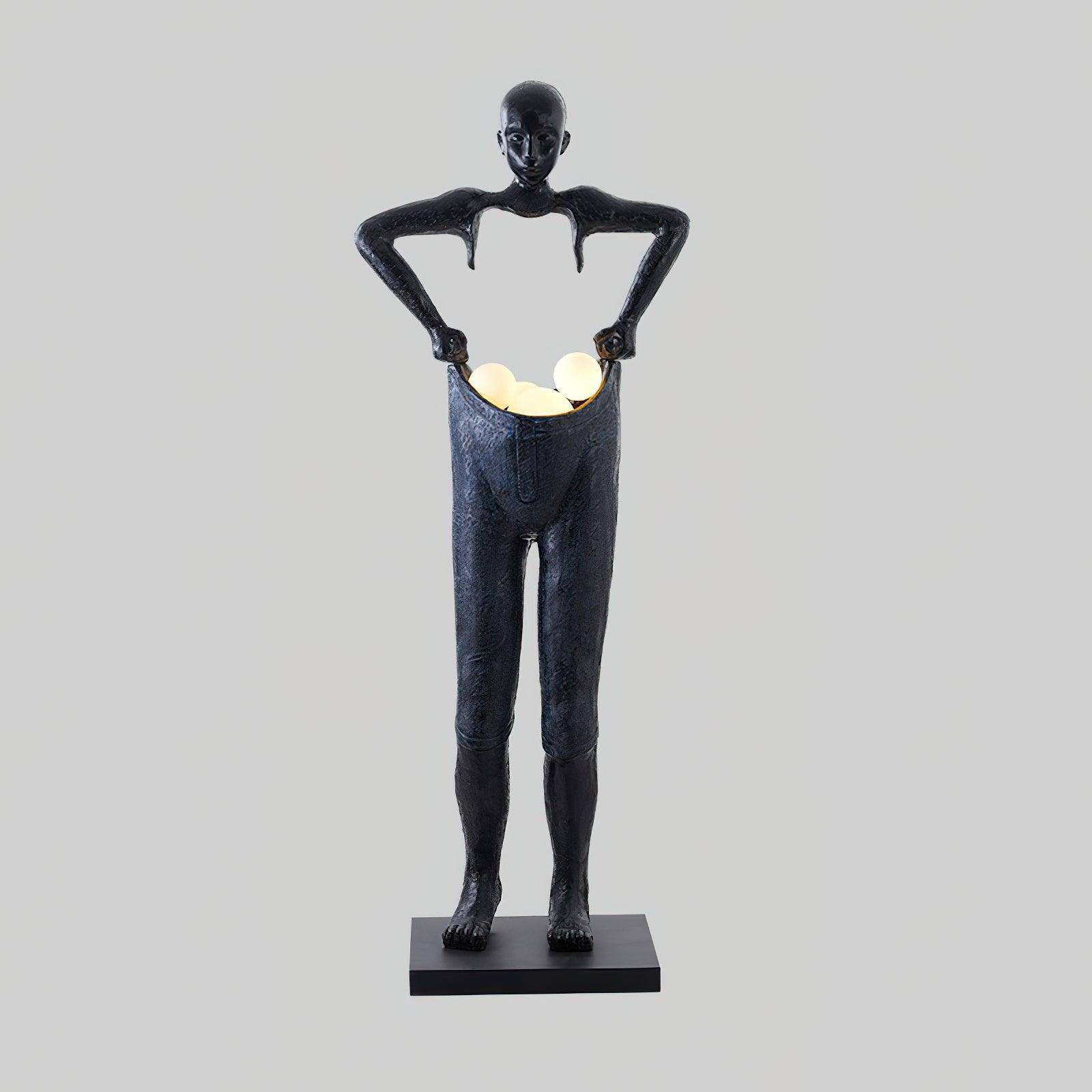 Vamiryra Sculptural Black Floor Lamp - Letslighting