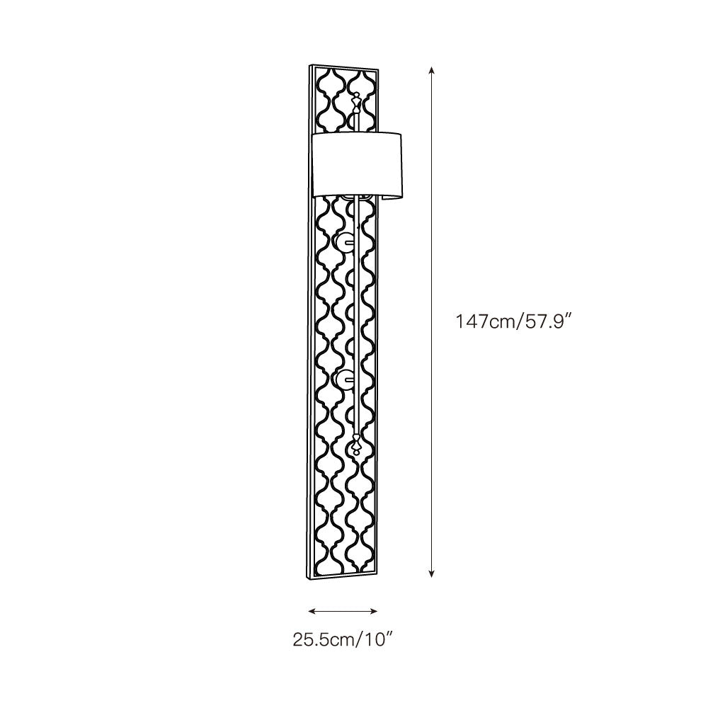 Echo Panel Creativity Wooden Fabric Sconce Wall Lamp - Letslighting