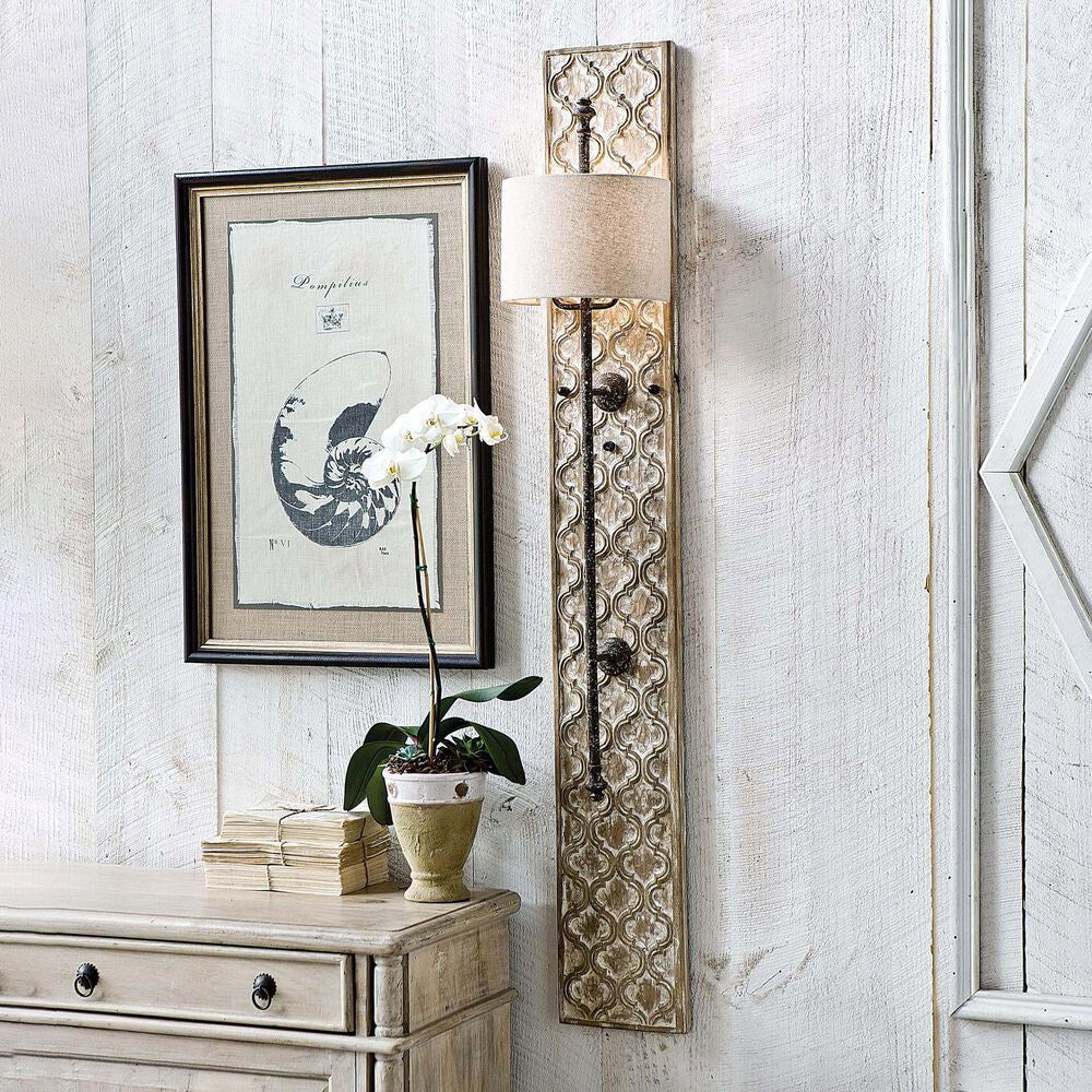 Echo Panel Creativity Wooden Fabric Sconce Wall Lamp - Letslighting